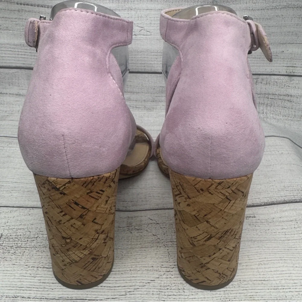 Botkier Gianna Lavender Purple Suede Strappy Heels Sandals Size‎ 9.5